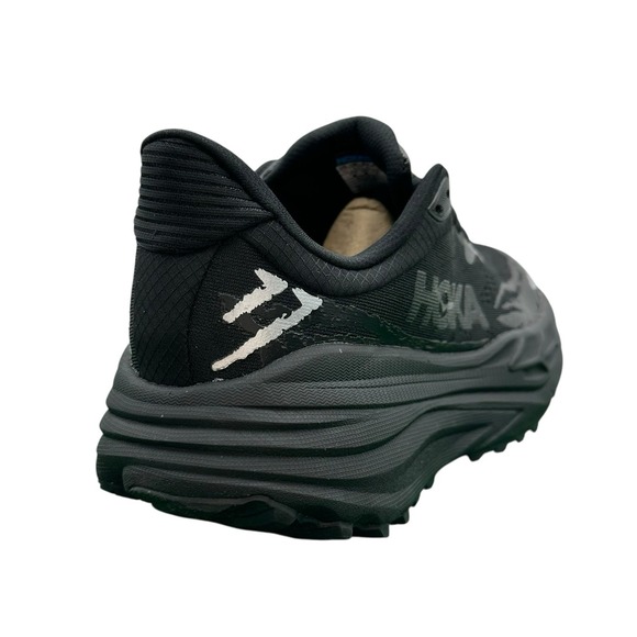 Men's 7 D - Hoka One One Stinson 7 Triple Black Walking Running Shoes Sneakers - Picture 4 of 6
